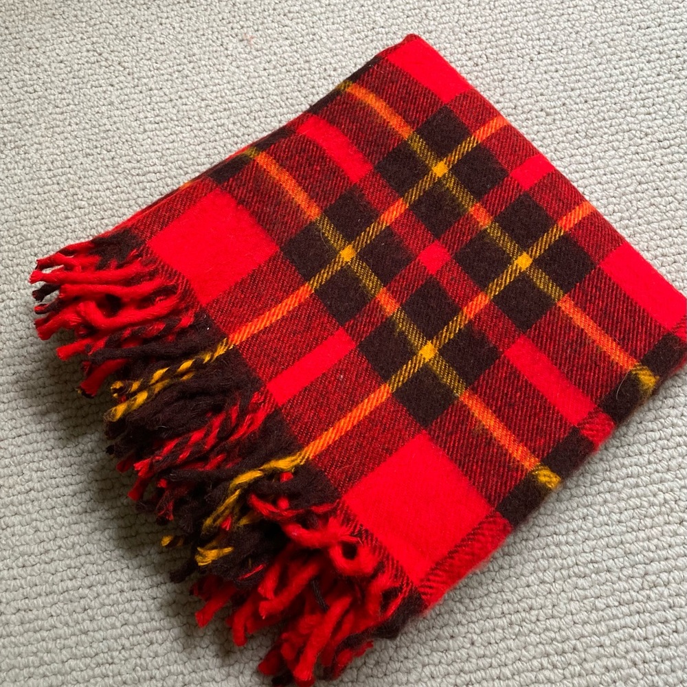 Plaid, Throw Lap Fringed Blanket